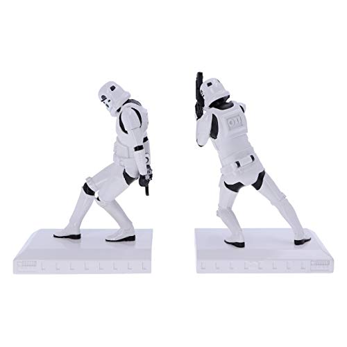 Nemesis Now Officially Licensed The Original Stormtrooper Bookend Figurines, 18.5cm, White