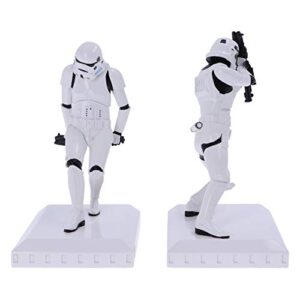 Nemesis Now Officially Licensed The Original Stormtrooper Bookend Figurines, 18.5cm, White