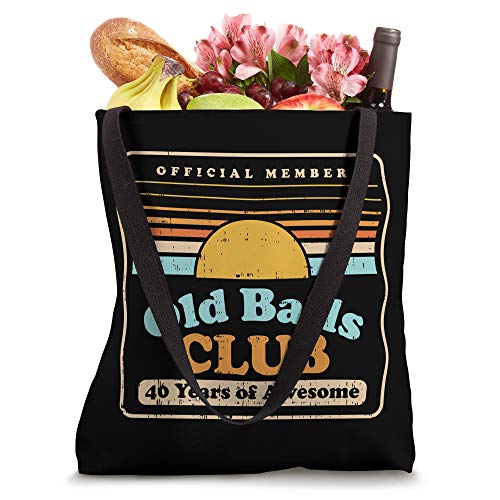 Old Balls Club 40 Years Awesome Funny 40th Birthday Gift Men Tote Bag