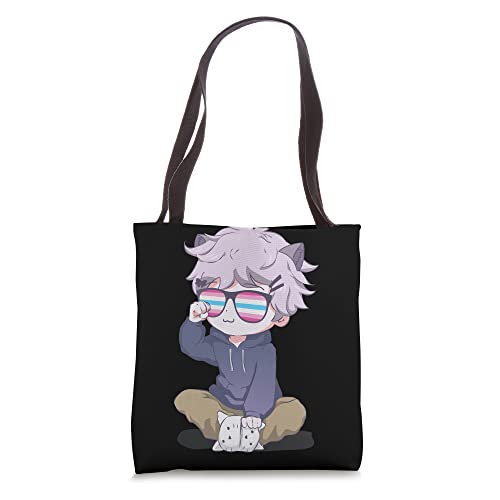 Femboy Chibi Anime Boy Kawaii Neko Tote Bag