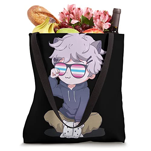 Femboy Chibi Anime Boy Kawaii Neko Tote Bag