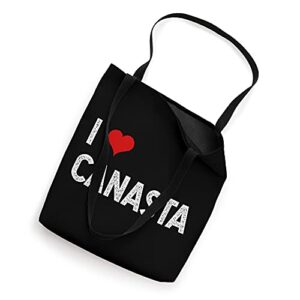 I Love Canasta Card Games Rummy Card Game Player Tote Bag