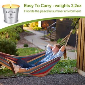 Citronella Candles Outdoor - 2.2oz 9 Pack Scented Candles 135h Burning for Patio Home Balcony Garden - Natural Soy Wax Aromatherapy Citronella Oil Portable Small Bucket Candles Set Summer Gifts