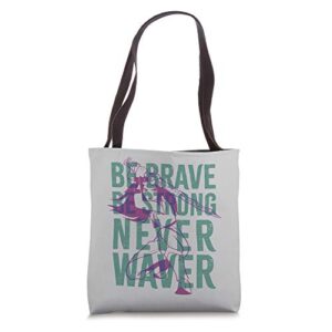 disney raya and the last dragon be brave strong never waver tote bag