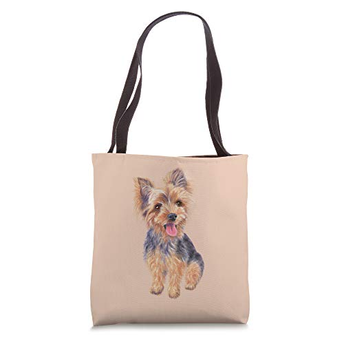 Cute yorkie puppy yorkshire terrier funny yorkie Tote Bag