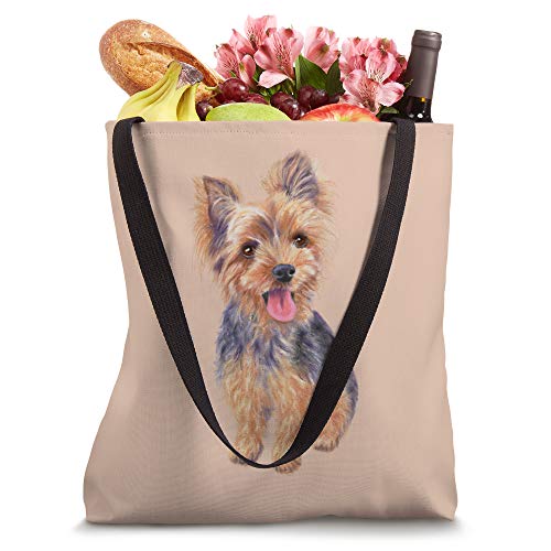 Cute yorkie puppy yorkshire terrier funny yorkie Tote Bag