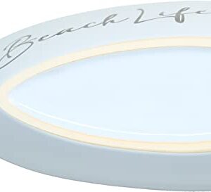 Beach Life- Triple Wick 10 oz 100% Soy Wax Candle Scent: Fresh Linen with Silver Detail Accents.