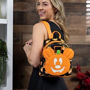 Loungefly Disney Mickey-O-Lantern Womens Double Strap Shoulder Bag Purse