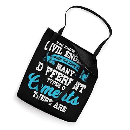 Civil Engineer Funny Different Kinds Of Cement Engineering Tote Bag