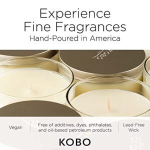 KOBO Dark Cassis Scented Candle (15 oz) | 100% Pure Soy Wax Candles | Jar Candle Hand-Poured in USA | All Natural, Long Lasting 100 Hour Burning Candles | Scented Candles for Home