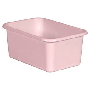 teacher created resources® blush small plastic storage bin