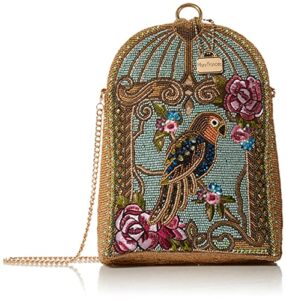 mary frances pretty parrot beaded crossbody handbag, multi