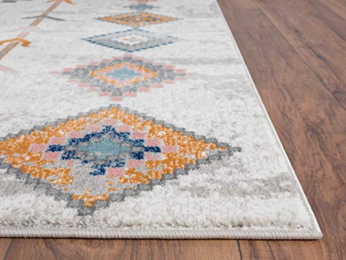 Moroccan Inspired 7'9'x10'2' Multicolor Area Rug - Abani Rugs Porto Collection Geometric Accent Rug