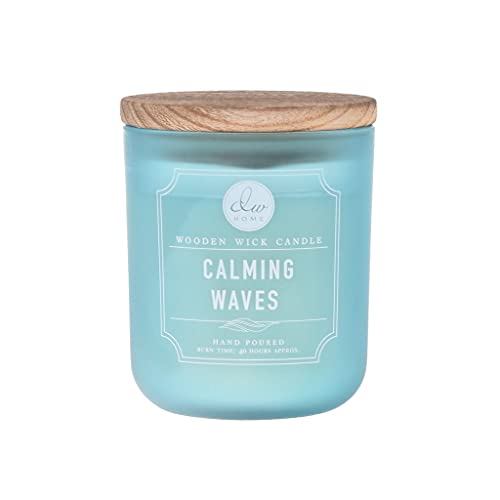 DW Home Hand Poured Calming Waves Single Wood Wick Candle, 11.5 oz