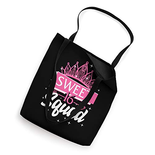 Sweet 16 Squad Hello Sixteen Est 2005 Girls Sixteenth Party Tote Bag