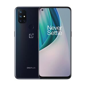 oneplus nord n10 5g unlocked smartphone, midnight ice​, 90hz refresh rate, 6gb ram + 128gb storage, us version, model be2026