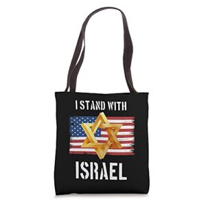 I Stand With Israel, Israel palestine confli, Support Israel Tote Bag