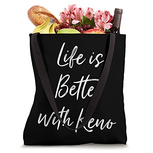 Life Is Better With Keno Funny Casino Game Tote Bag