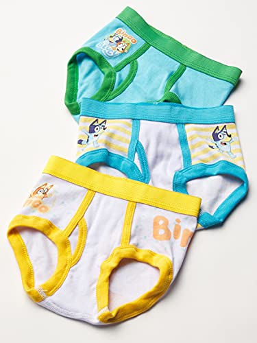 Bluey Boys' Amazon Exclusive Pack 10-PK of 100% Combed Cotton Underwear, Sizes 2/3T, 4T, 4, 6, and 8, Bluey10pk