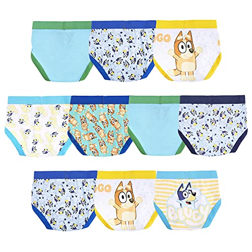 Bluey Boys' Amazon Exclusive Pack 10-PK of 100% Combed Cotton Underwear, Sizes 2/3T, 4T, 4, 6, and 8, Bluey10pk