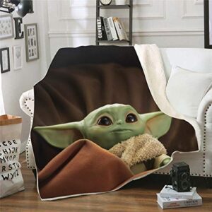 3d baby alien throw blanket,ultra soft blanket cozy warm and hypoallergenic washable couch or bed throws birthday gift (e, 79 * 59)