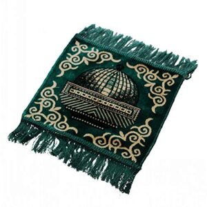 xinni portable islamic muslim salah pocket prayer rug mat carpet soft thick mini