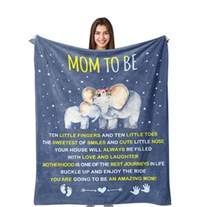 omokil new mom gifts for women, first time mom gift, pregnancy gifts, new mom essentials, postpartum gifts for mom, mom to be gift, gender reveal gifts blanket for new parents – 60″ x 50″
