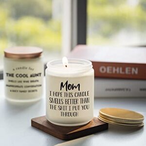 Gifts for Mom from Daughter, Son- Mom Gifts, Funny Birthday Gifts for Mom, Mothers Day & Christmas Day Gifts for Mom, Lavender Candles(7oz)