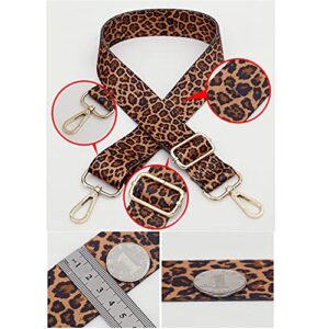 Purse Strap Replacement Crossbody Bag Women Wide Adjustable Leopard Handbag Straps