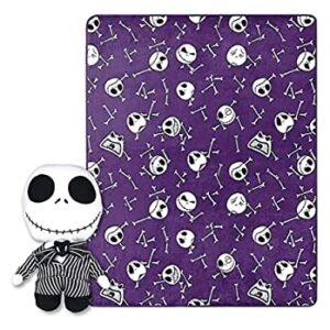 Northwest Character Hugger Pillow & Silk Touch Throw Blanket Set, 40" x 50", Nightmare Before Christmas - Nightmare Friends