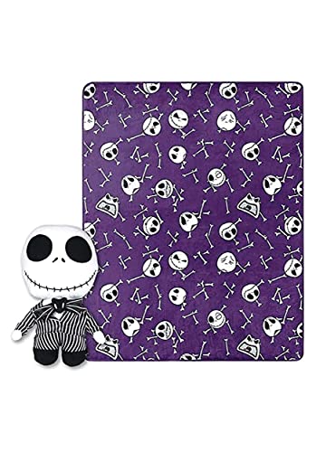 Northwest Character Hugger Pillow & Silk Touch Throw Blanket Set, 40" x 50", Nightmare Before Christmas - Nightmare Friends