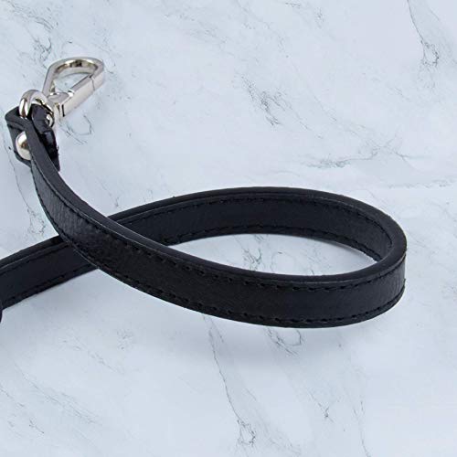 AUEAR, Replacement Handles Bag Purses Straps Black Handbag Strap for Handmade Bag Straw Bag (15.9 Inches, Style B, 2 Pack)