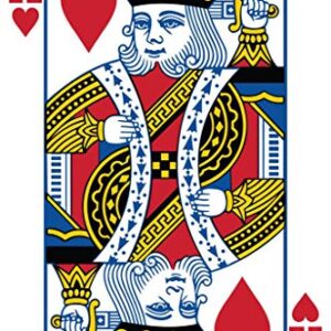 King of Hearts Playing Card Art Poker Room Game Room Casino Gaming Face Card Blackjack Gambler Cool Huge Large Giant Poster Art 36x54