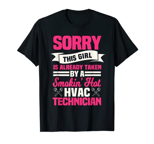 HVAC Technician Wife Mechanic Service HVACR Tech Installer T-Shirt