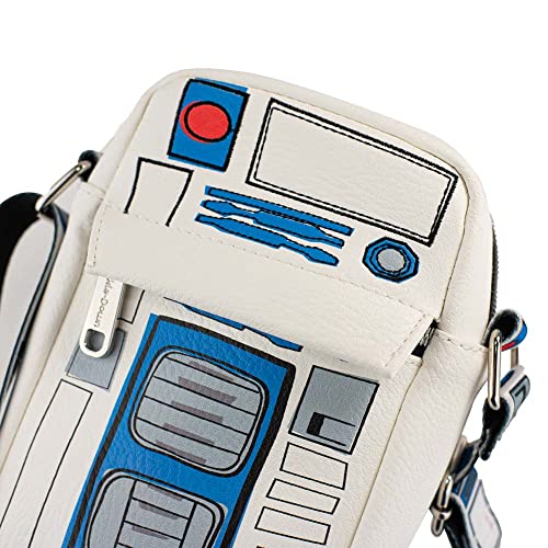 Star Wars Bag, Cross Body, R2-D2, Bounding, Vegan Leather 8.0" x 6.5"