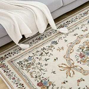 UKELER Royal Collection New Traditional Oriental Rug Home Decor Collection Floral Rugs Indoor Doormats for Living Room Bedroom Kitchen Bathroom (Euro Romance, 23.6''x35.4'')