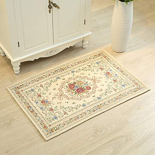 UKELER Royal Collection New Traditional Oriental Rug Home Decor Collection Floral Rugs Indoor Doormats for Living Room Bedroom Kitchen Bathroom (Euro Romance, 23.6''x35.4'')