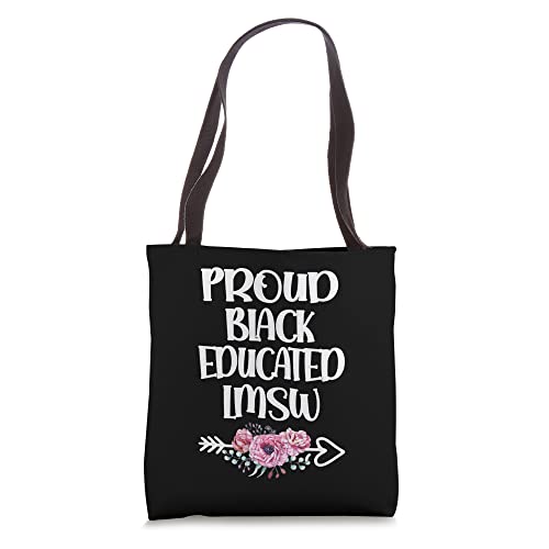 Proud Black Educated LMSW Licensed Master Social Worker Tote Bag