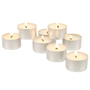 Stonebriar 200 Pack Unscented 8 Hour Extended Burn Time Tea Light Candles