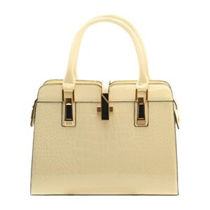 vegan material handbags cross-body bag shoulder bag vintage medium crocodile white