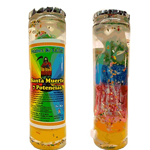 Genérico Santa Death Gel Candle 7 Powers-Ritualized-Mary Light