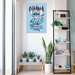 Lilo & Stitch - TV Show Poster (Ohana Means Family) (Size: 24" x 36")