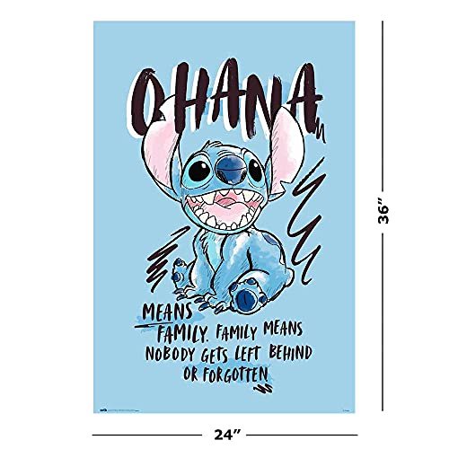 Lilo & Stitch - TV Show Poster (Ohana Means Family) (Size: 24" x 36")