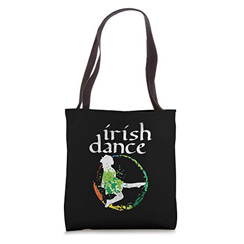 Irish Dance Girl Colors St Patricks Day Ceili Dancer Girl Tote Bag