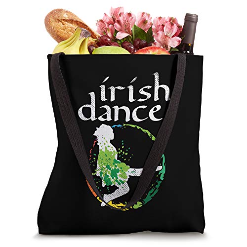 Irish Dance Girl Colors St Patricks Day Ceili Dancer Girl Tote Bag