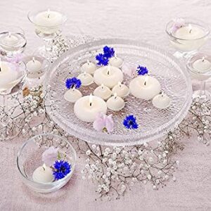 BOLSIUS 3 Inch Ivory Floating Candles - 24 Count Unscented - Premium European Quality - Imbue Breathtaking Ambiance for Romantic Wedding Centerpieces, Decorations, Events, Pool, Holiday, and Parties