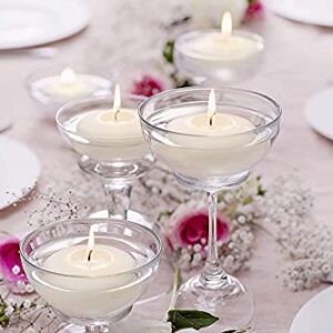 BOLSIUS 3 Inch Ivory Floating Candles - 24 Count Unscented - Premium European Quality - Imbue Breathtaking Ambiance for Romantic Wedding Centerpieces, Decorations, Events, Pool, Holiday, and Parties