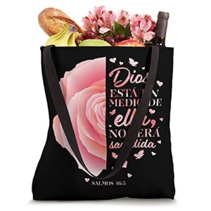 Salmos 46:5 Dios Esta En Medio De Ella Spanish Gifts Women Tote Bag