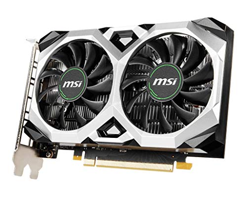 MSI Gaming GeForce GTX 1650 128-Bit HDMI/DP/DVI 4GB GDRR6 HDCP Support DirectX 12 VR Ready OC Graphics Card (GTX 1650 D6 Ventus XS OC)