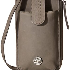 Timberland womens Wallet RFID Leather Crossbody Phone Bag, Castlerock (Nubuck), One Size US